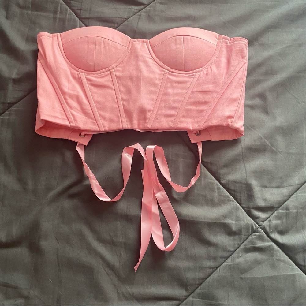 cropped corset top